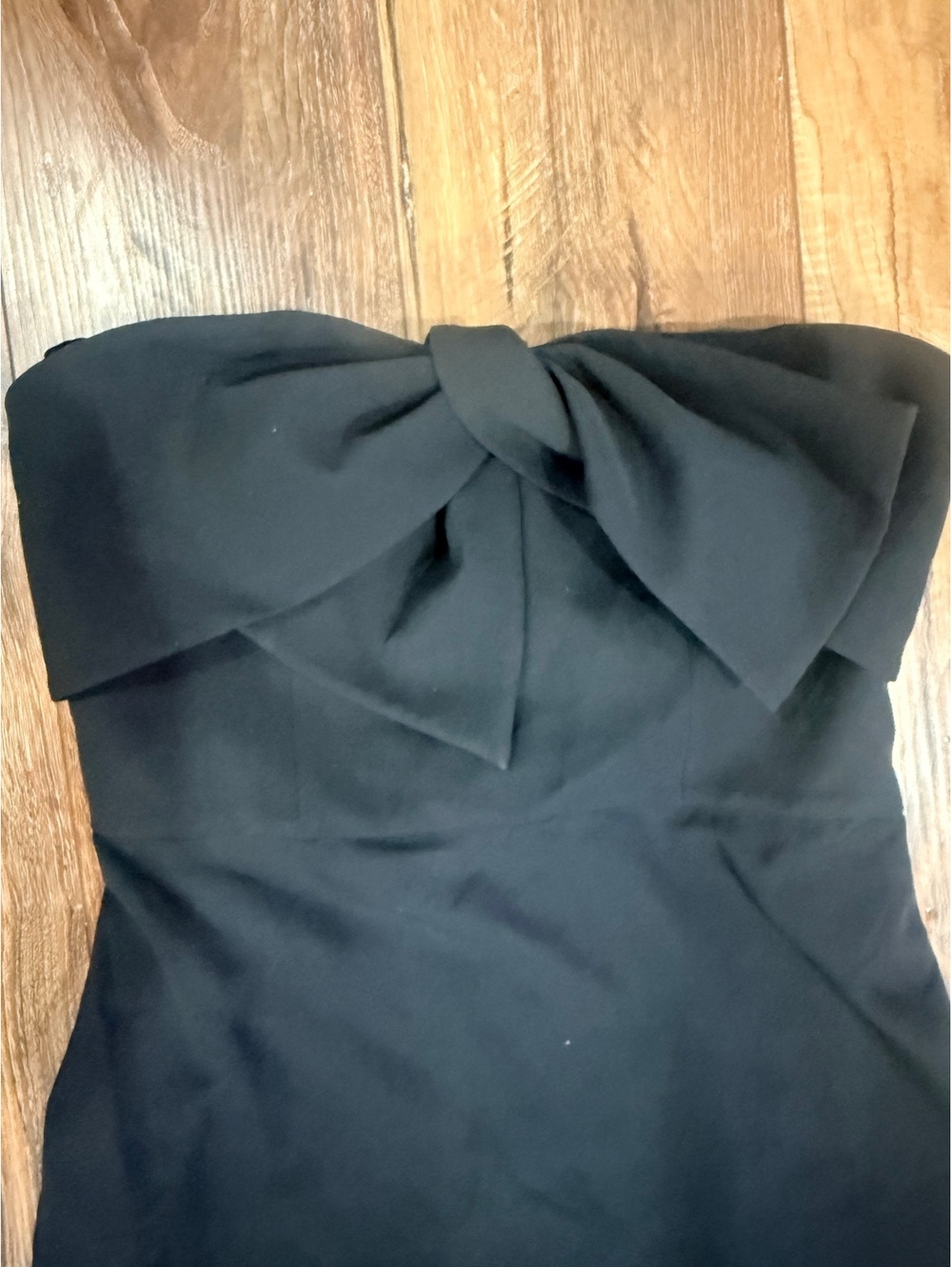 Sam Edelman Black Strapless Bow Front Cocktail Dress Size 6